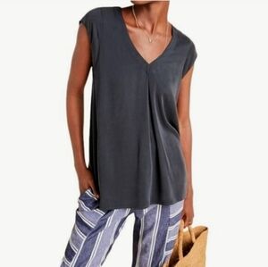 MAEVE ANTHROPOLOGIE Ally Modal Tunic L Black Oversized NWT